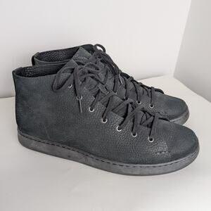 UGG Men's Pismo High Top Leather Sneakers Black Size 11